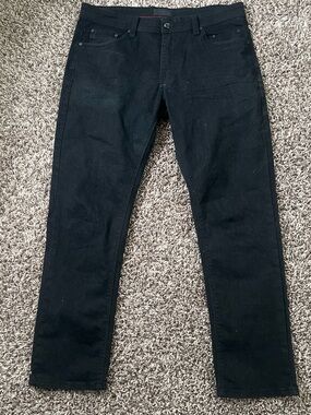 Black Slim Straight Jeans by Steve’s Jeans